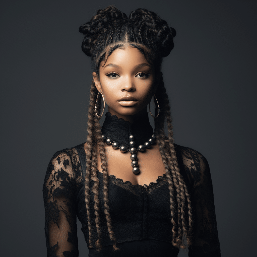 halle bailey reveals baby bump