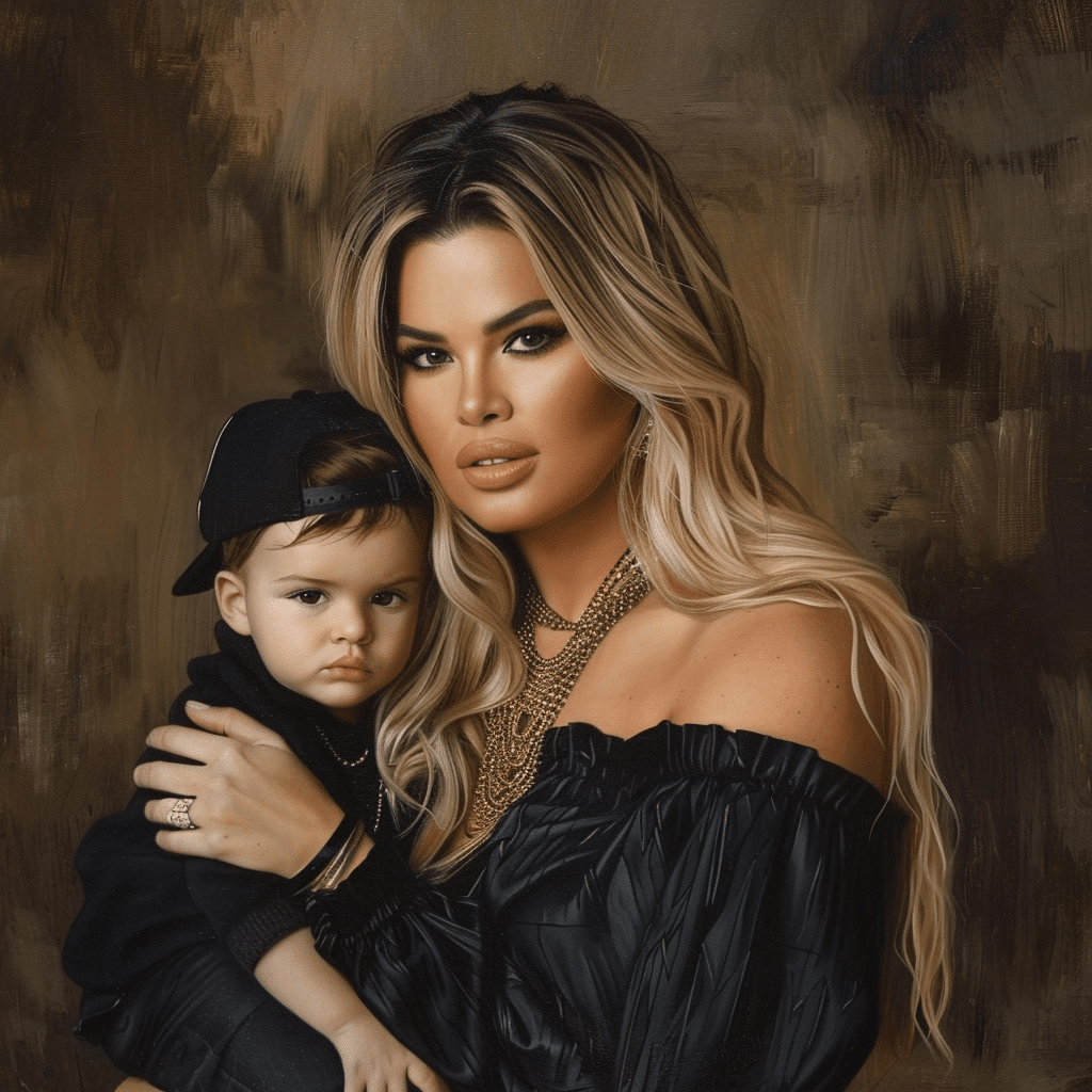 Khloe Kardashian and her son 1