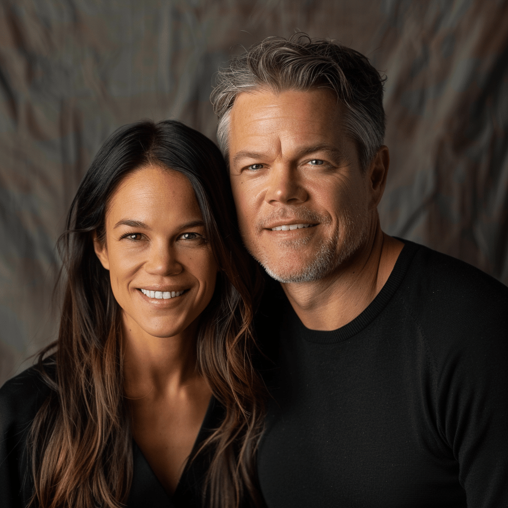 Matt Damon and Luciana Barroso