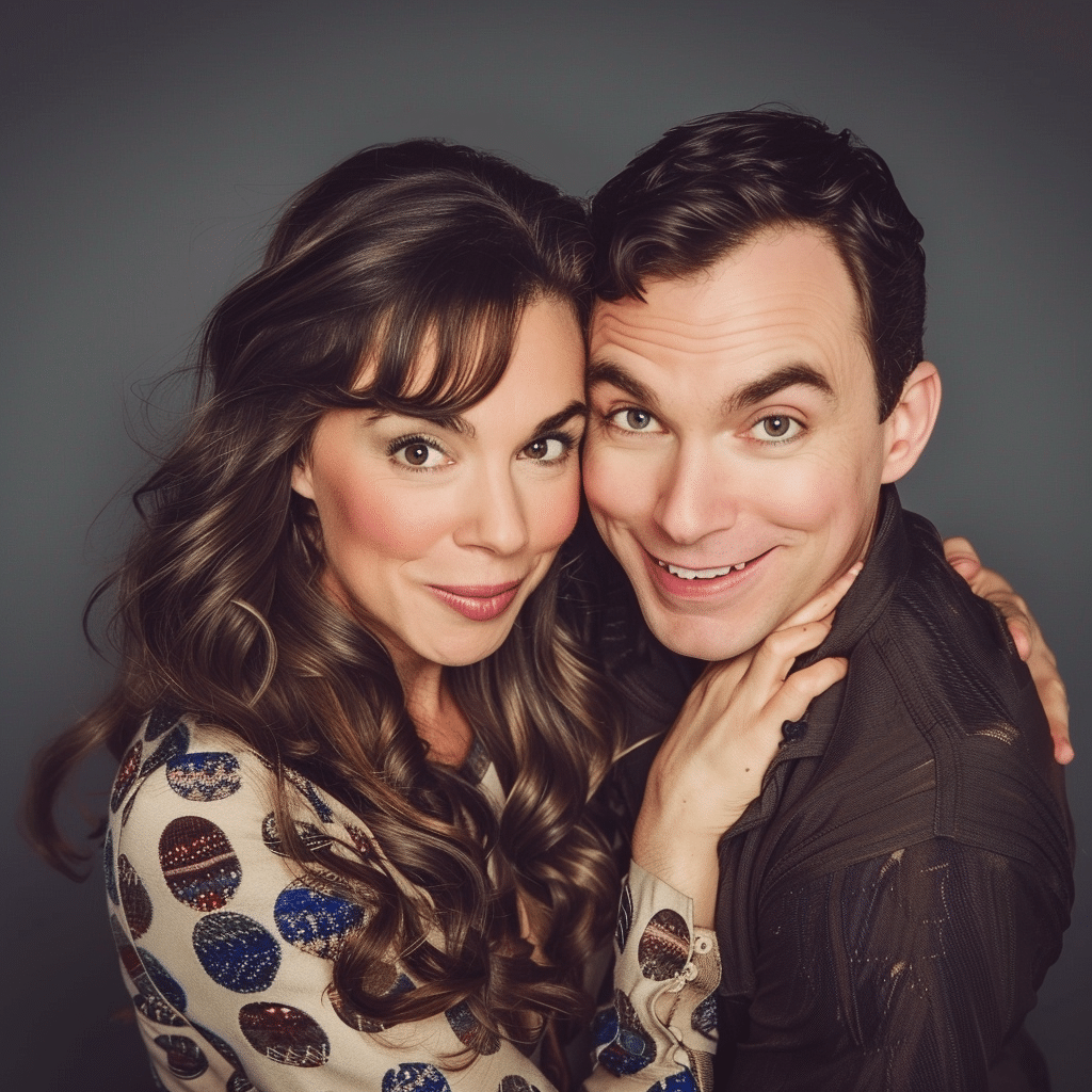 Mayim Bialik and Jim Parsons